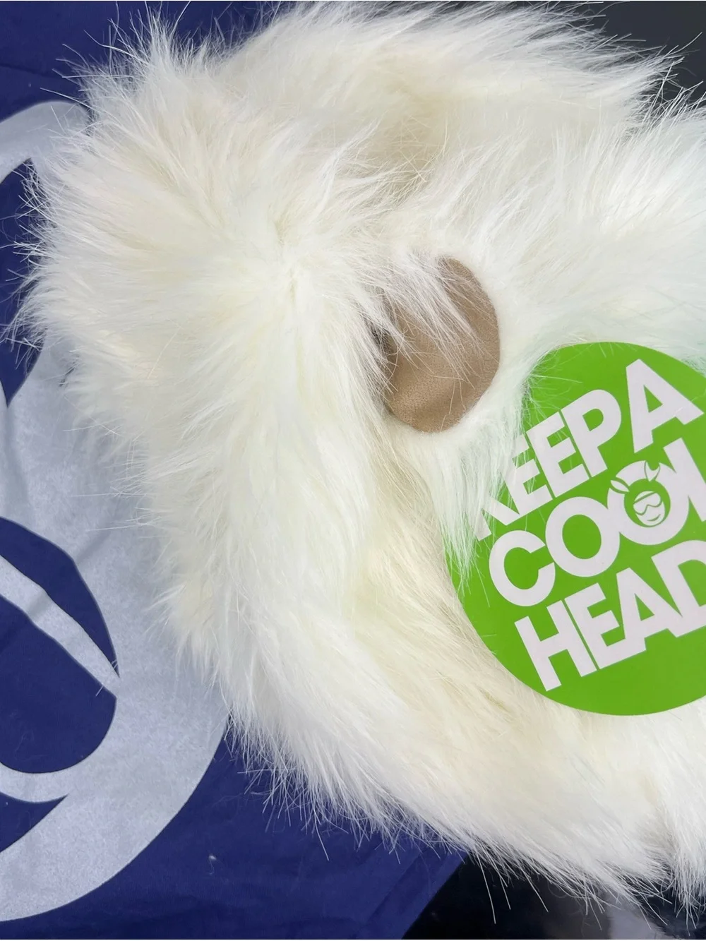 Headztrong Kids Faux Fur Polar Bear Ski Helmet Cover